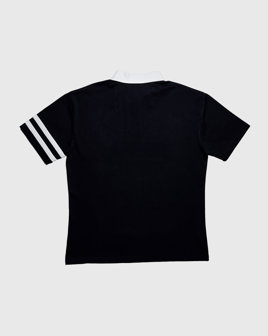 Contrast Collar Polo T-Shirt - Black/White