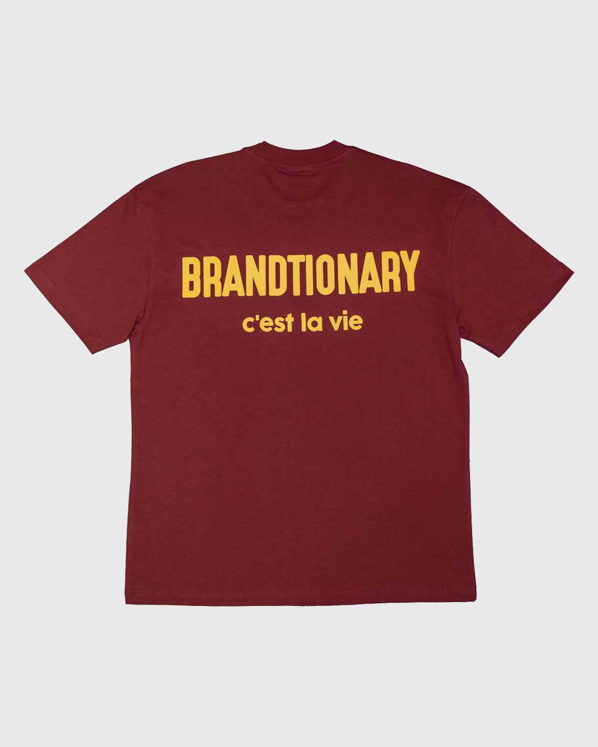 C'est La Vie Philosophy T-Shirt - Burgundy
