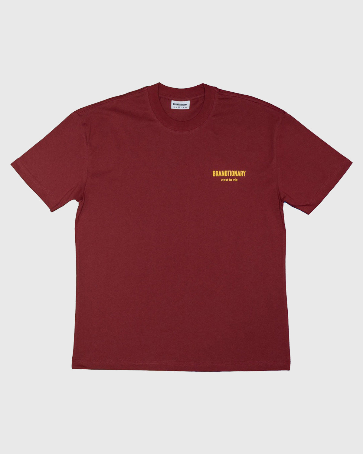 C'est La Vie Philosophy T-Shirt - Burgundy