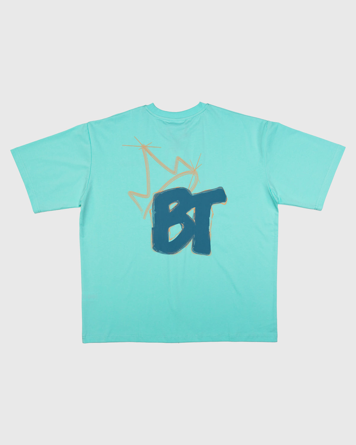 Crown Graffiti Urban T-Shirt - Mint Green