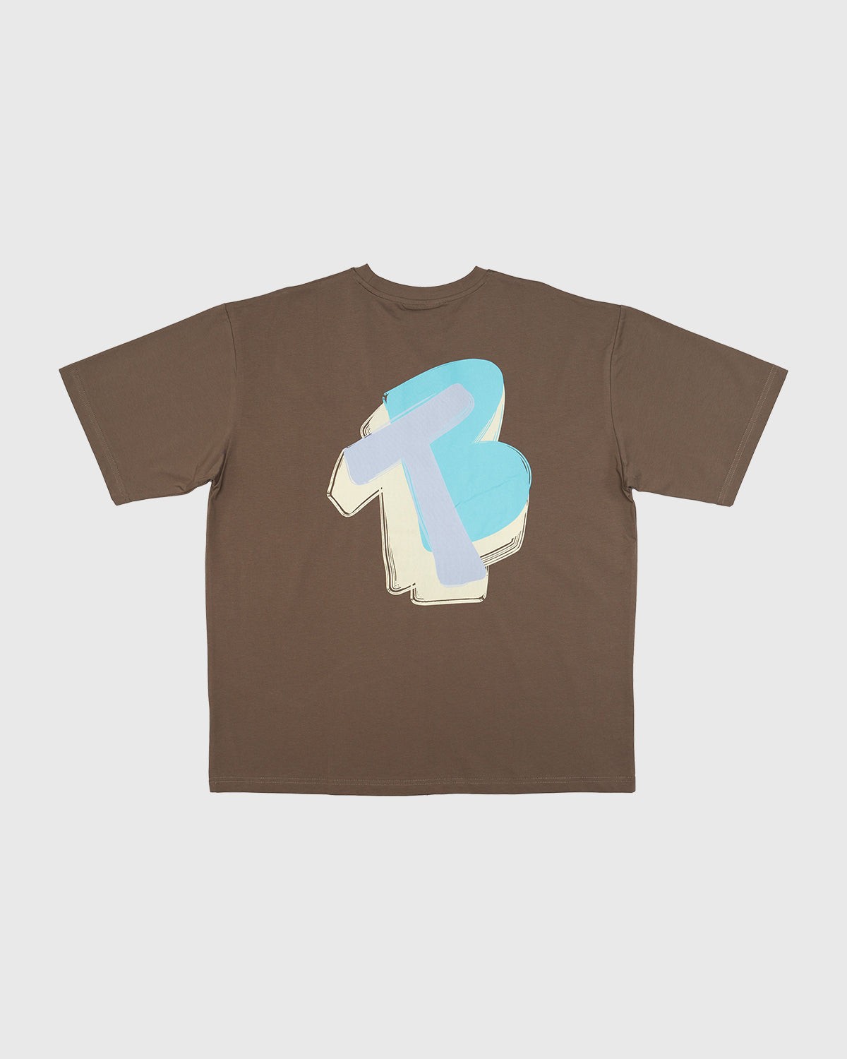 GraffiLilac T-Shirt - Brown