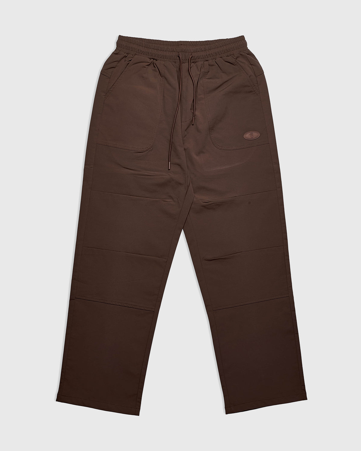 بنطلون مريح منسوج - بني