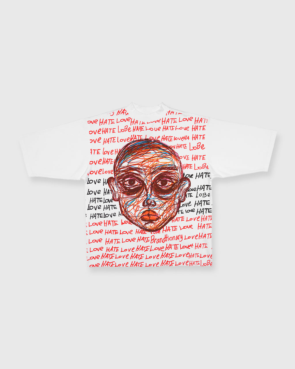 Love Hate Expression T-Shirt - White