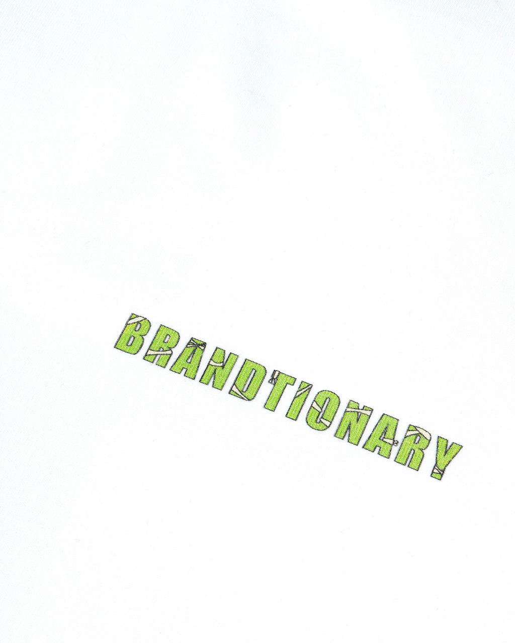 تيشيرت BRANDTIONARY لفافات الضمادة - أبيض