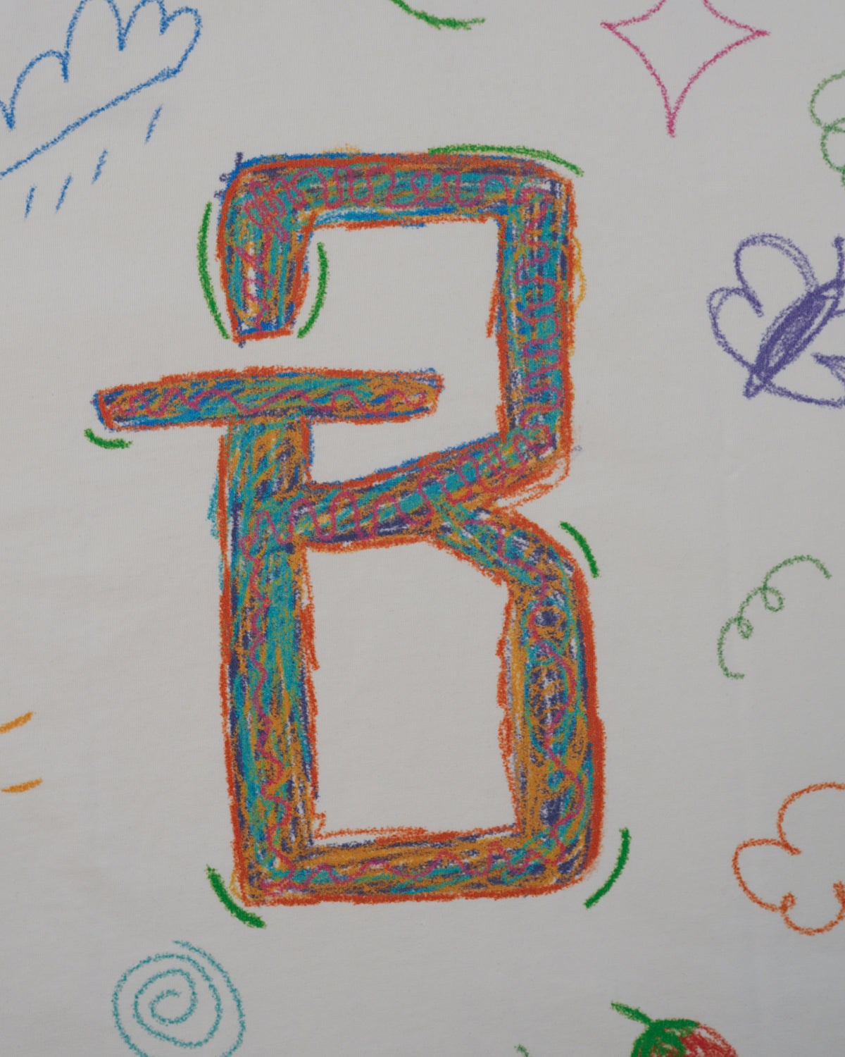 تيشيرت BRANDTIONARY تصميم فن الخدش - أبيض