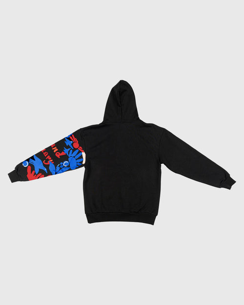 Anorak Kangaroo Pocket Jacket - Black Urban Style