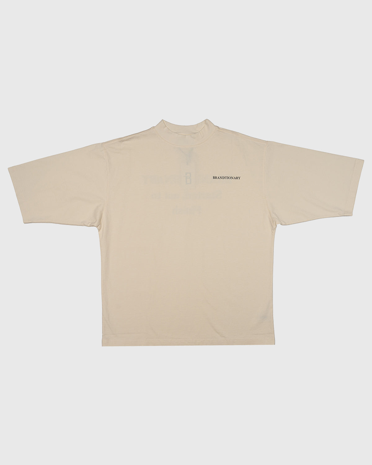Dual-Tone Spray Art T-Shirt - Tan